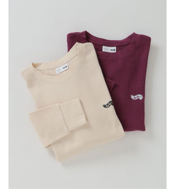 PULP「CarService / カーサービス&times;FRUITOFTHEROOM / 2P THERMAL LS（2枚セット）」|Tシャツ・カットソー|ボルドー