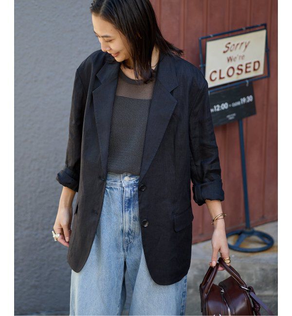 JOURNAL STANDARD「《追加2》リネン SB-2B ジャケット」|テーラードジャケット|