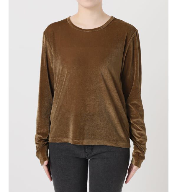 JOURNAL STANDARD relume「シアーベロアクルーネックロングTEE」|Tシャツ・カットソー|