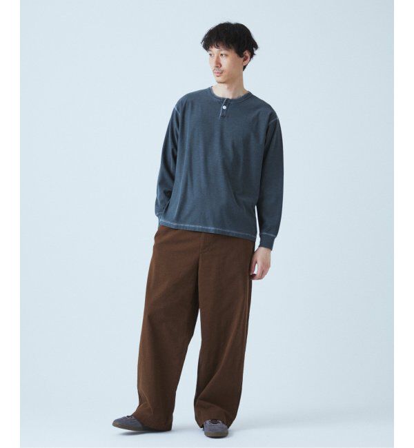 JOURNAL STANDARD「OE バック ピグメント ヘンリー ネック ロンT」|Tシャツ・カットソー|