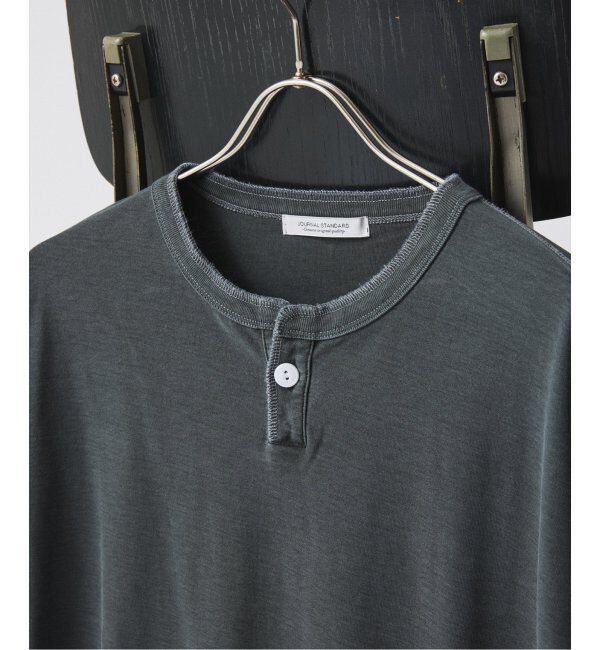 JOURNAL STANDARD「OE バック ピグメント ヘンリー ネック ロンT」|Tシャツ・カットソー|