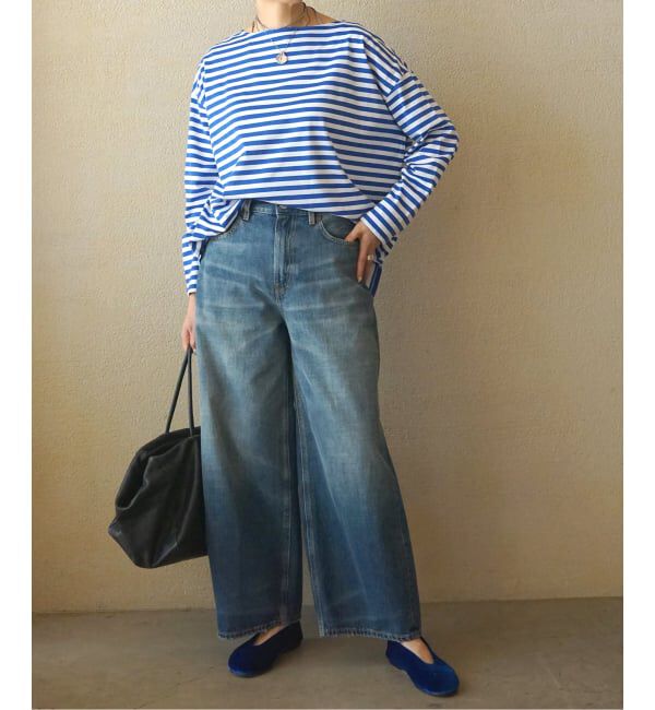 journal standard luxe「コットンボーダー ボートネックプルオーバー」|Tシャツ・カットソー|
