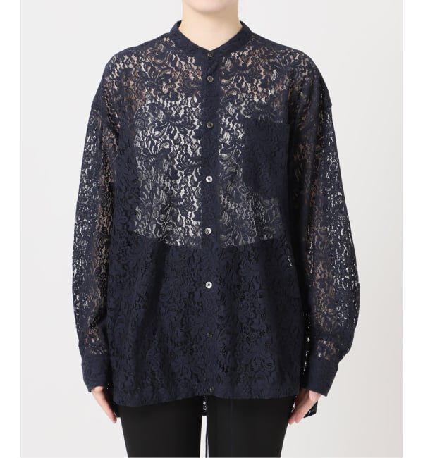 JOURNAL STANDARD「《WEB限定予約》スタンドカラーレースロングスリーブブラウス」|シャツ・ブラウス|