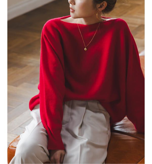 NOBLE「《WEB限定カラー・追加4》ファインウールドルマンプルオーバー」|ニット・セーター|