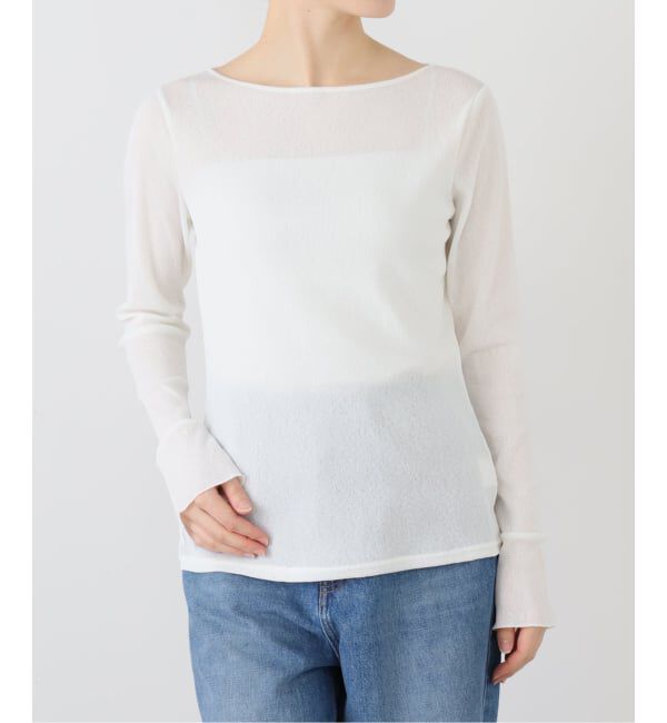  「【洗える】ニュアンステレコカフスカットソー」|Tシャツ・カットソー|ホワイト