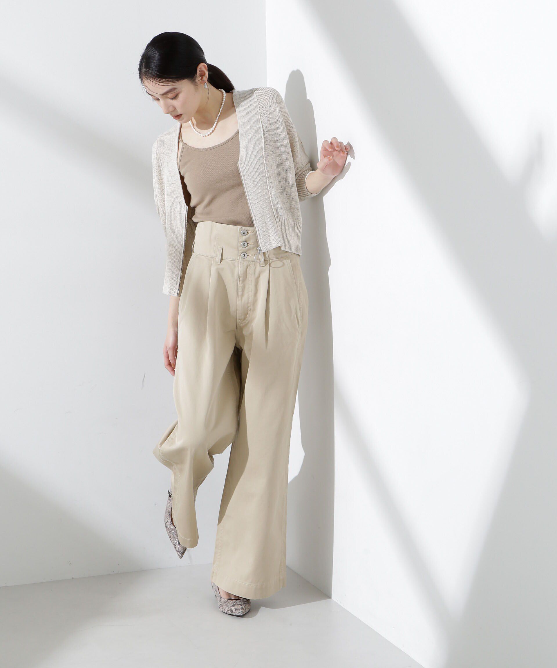 nano･universe「カップ付きバッククロスキャミソール」|Tシャツ・カットソー|