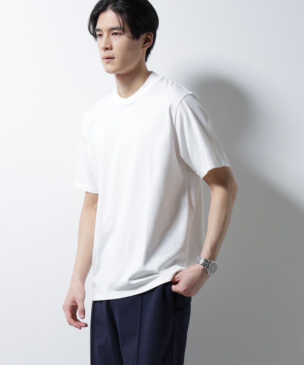 nano･universe「ジャケT(R) クルーネック 半袖」|Tシャツ・カットソー|