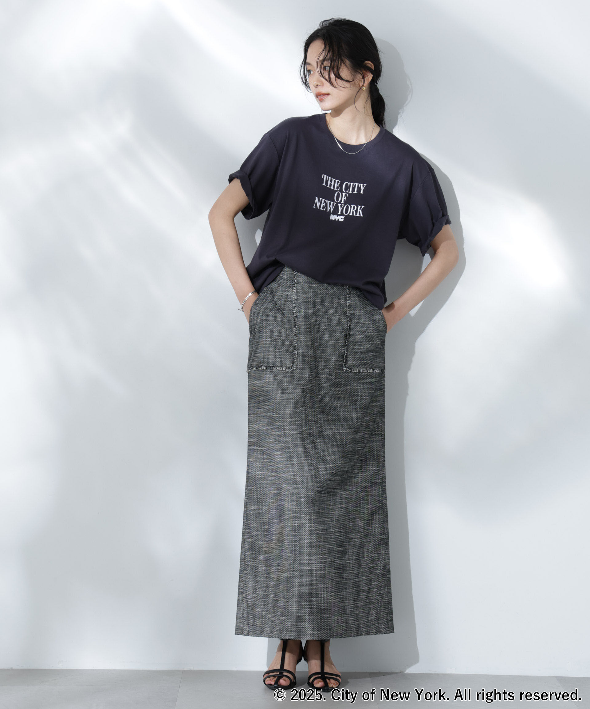 nano･universe「GOOD ROCK SPEED&times;Anti Soaked(R) 汗染み防止 NYC Tシャツ」|Tシャツ・カットソー|