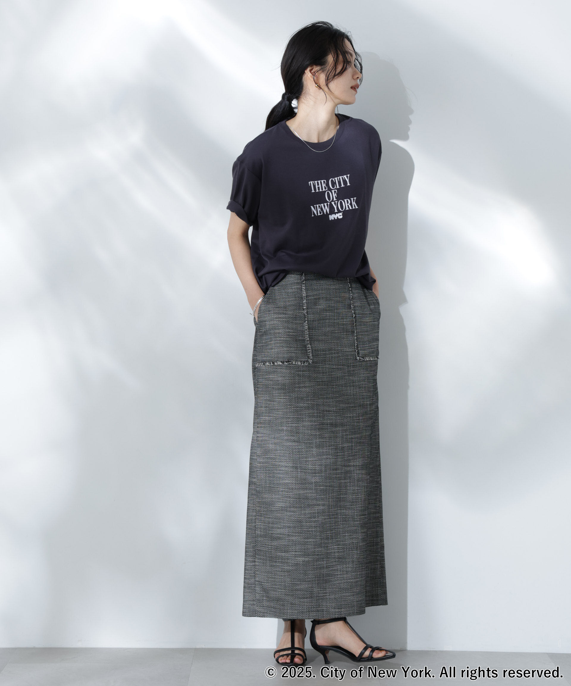 nano･universe「GOOD ROCK SPEED&times;Anti Soaked(R) 汗染み防止 NYC Tシャツ」|Tシャツ・カットソー|