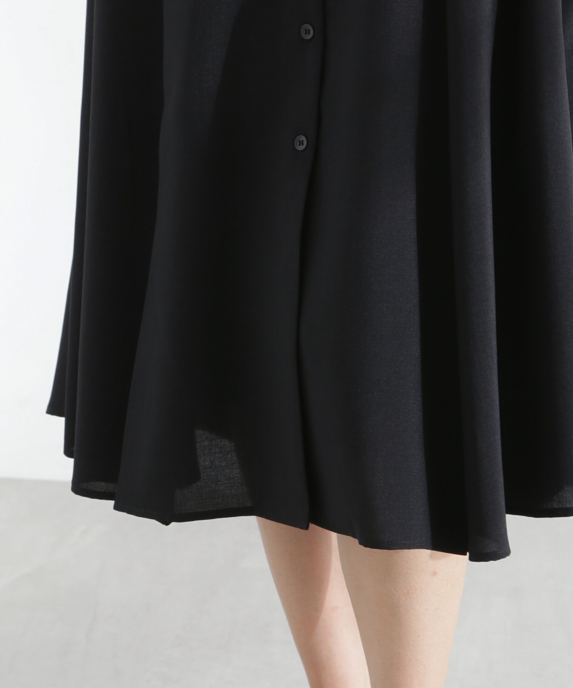 nano･universe「メランジドライ ベルト付きVネックワンピース」|ワンピース|