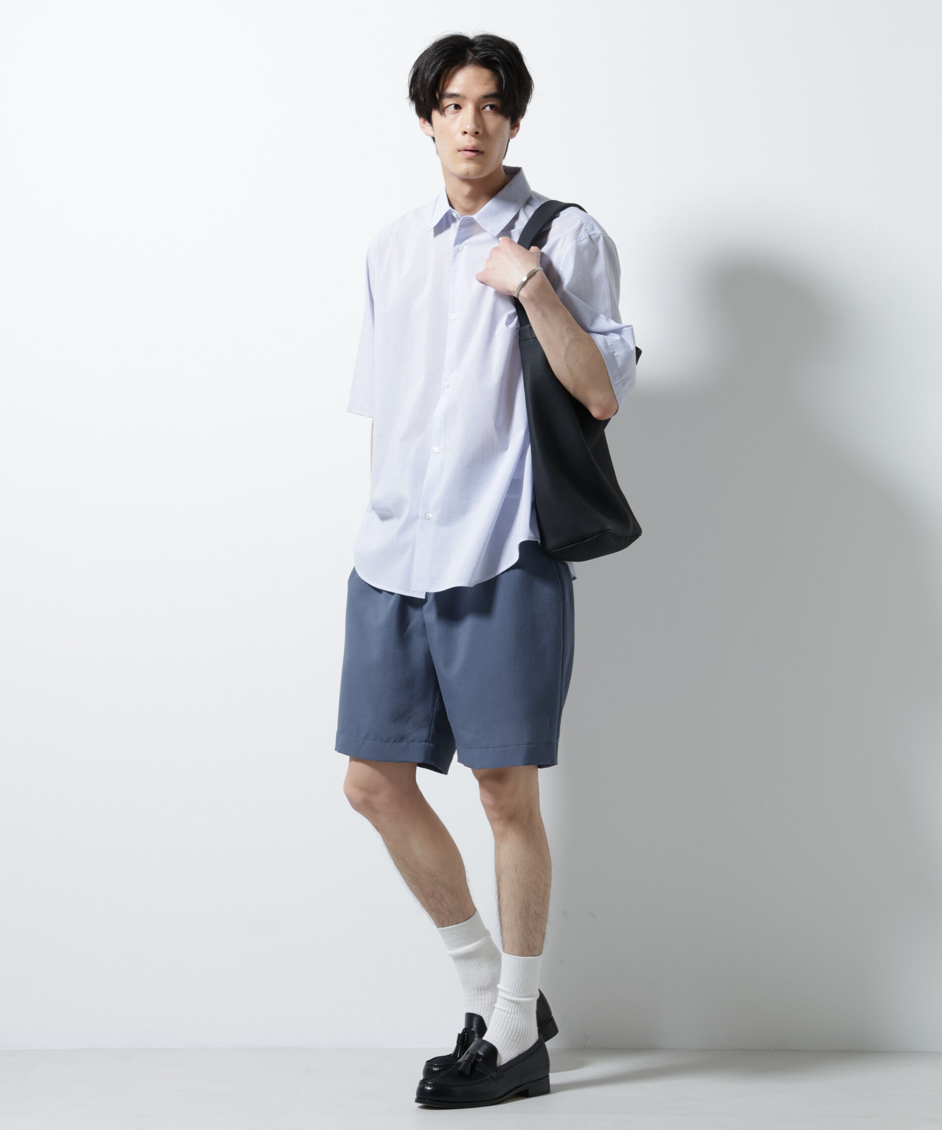 nano･universe「TEXBRID(R)レギュラーカラーシャツ 半袖」|シャツ・ブラウス|