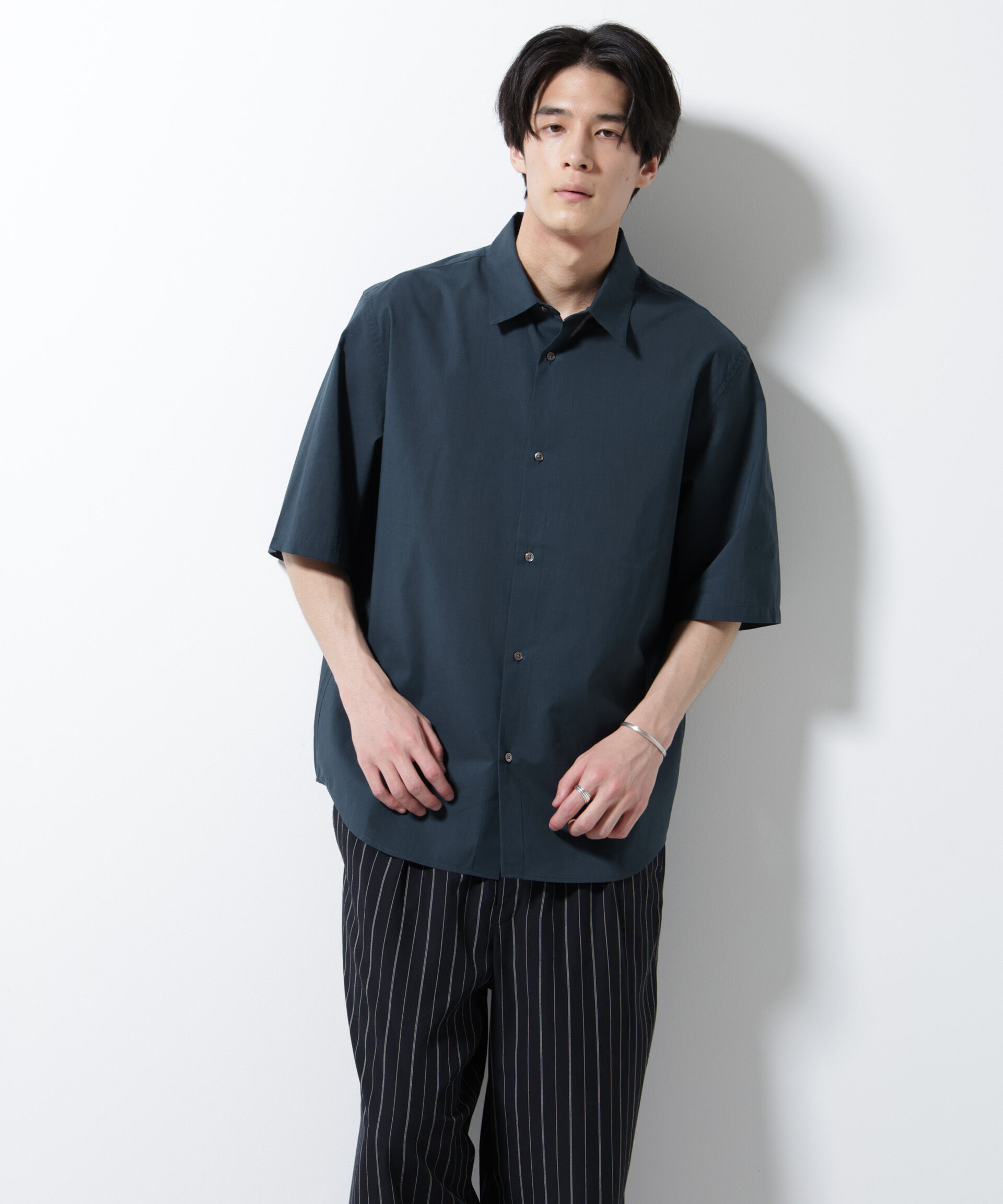 nano･universe「TEXBRID(R)レギュラーカラーシャツ 半袖」|シャツ・ブラウス|