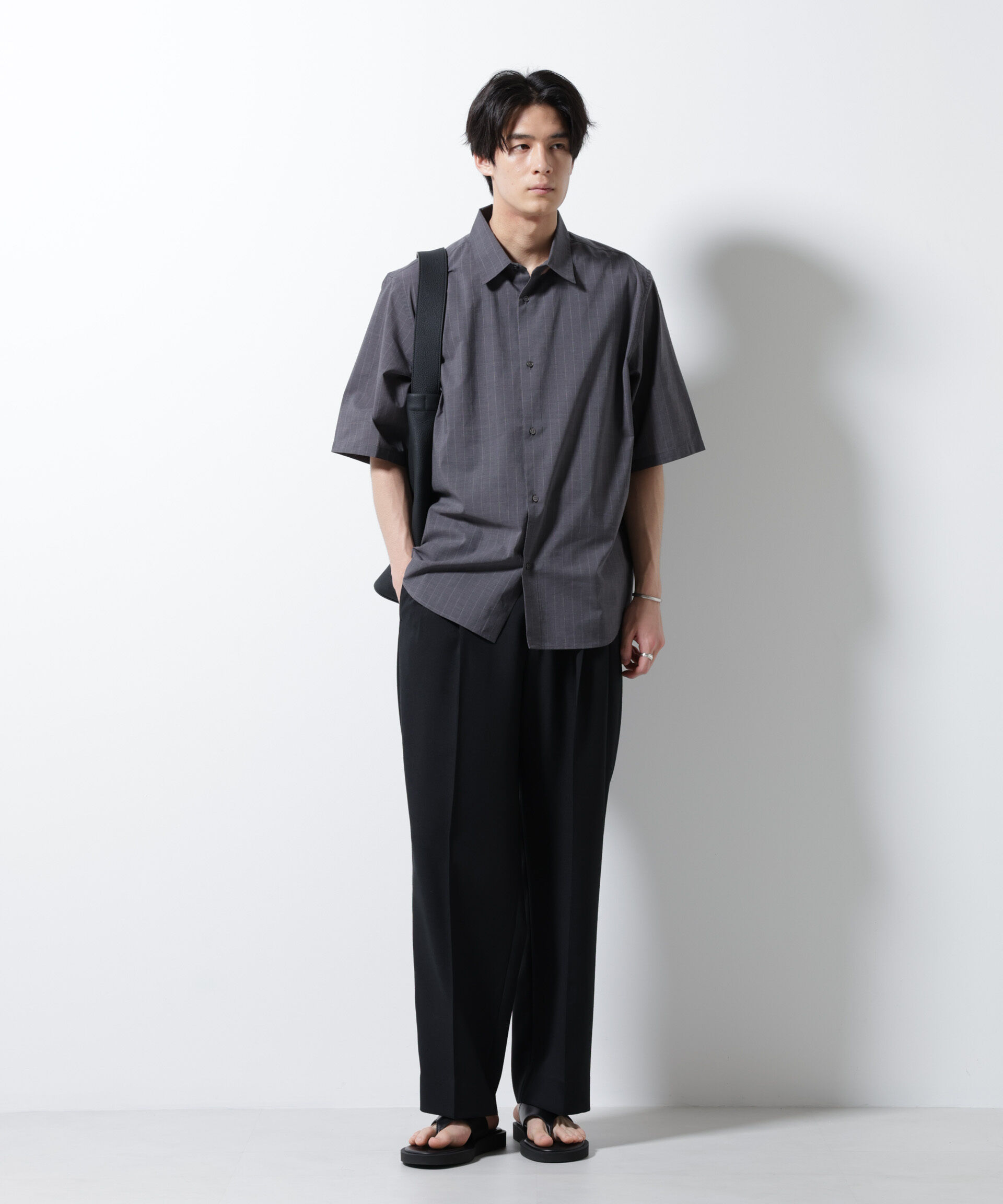 nano･universe「TEXBRID(R)レギュラーカラーシャツ 半袖」|シャツ・ブラウス|