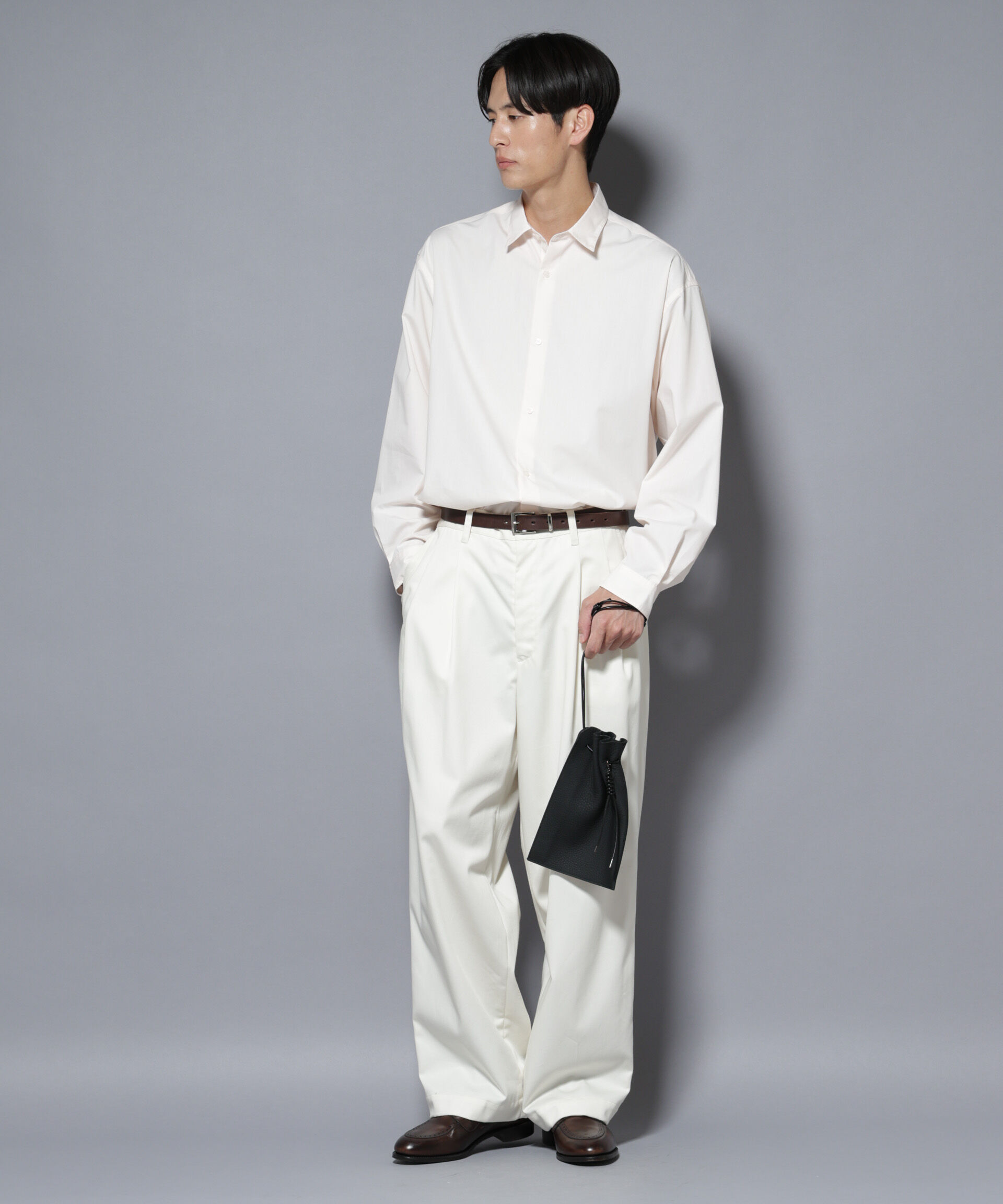 nano･universe「「大人のワイドシャツ」レギュラーカラー 長袖」|シャツ・ブラウス|