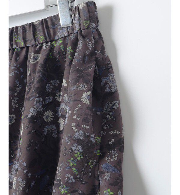 自由区「【セットアップ対応】ボタニカルフラワープリントティアード スカート」|スカート|