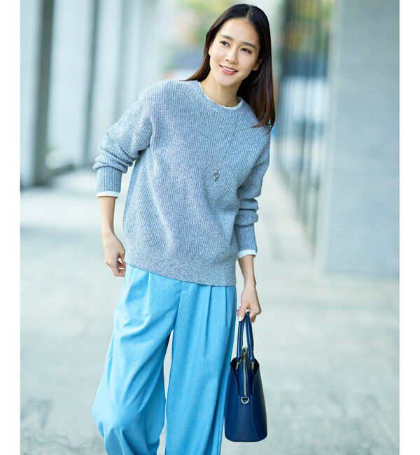 自由区「【セットアップ対応】ソフトリネンダンガリーワイド パンツ」|その他|