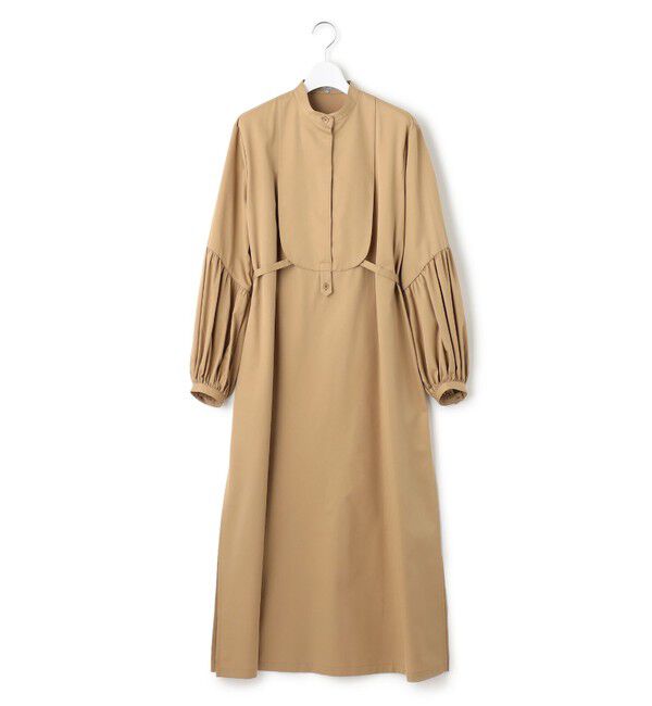 23区「【23区 lab.】ハイカウントコットン マキシ丈 シャツ ワンピース」|ワンピース|キャメル系