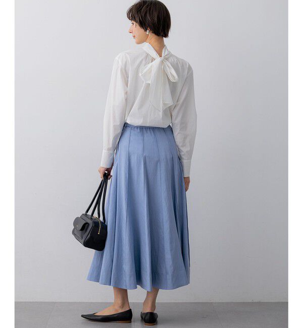 23区「【FUDGE掲載】マットライトタフタ フレアスカート」|スカート|