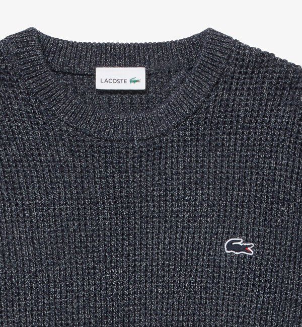 LACOSTE「ヘザーカラーリングワッフルニット / メランジニット」|ニット・セーター|
