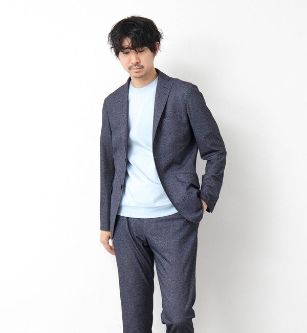 NOLLEY'S goodman「《ビジカジ/セットアップ対応》ドットサッカーストレッチパンツ 25SS」|チノ|