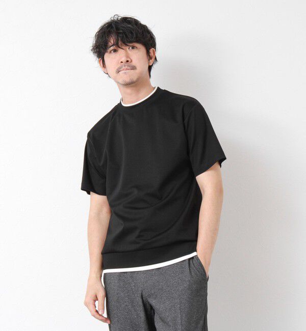 NOLLEY'S goodman「《接触冷感》スーピマコットン ダブルカラーTee 25SS」|Tシャツ・カットソー|