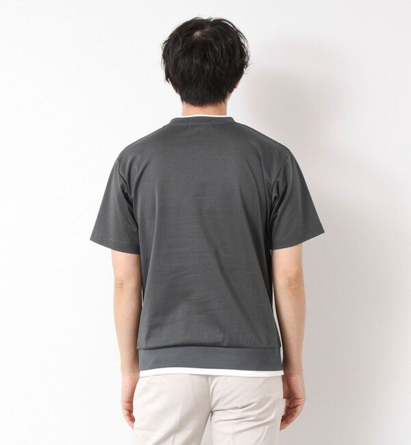 NOLLEY'S goodman「《接触冷感》スーピマコットン ダブルカラーTee 25SS」|Tシャツ・カットソー|