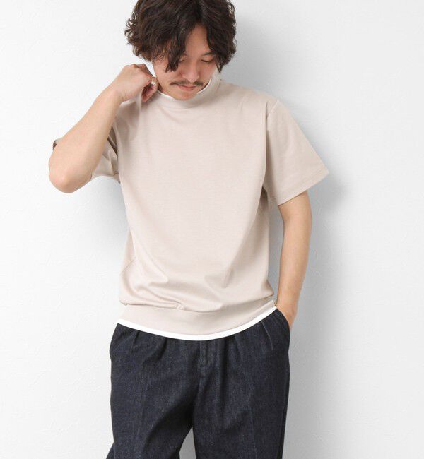 NOLLEY'S goodman「《接触冷感》スーピマコットン ダブルカラーTee 25SS」|Tシャツ・カットソー|