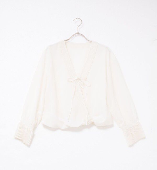 Rie Miller「プリーツカラー2WAYブラウス」|シャツ・ブラウス|