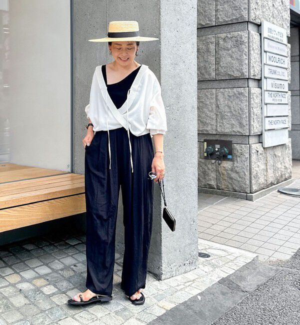 Rie Miller「プリーツカラー2WAYブラウス」|シャツ・ブラウス|