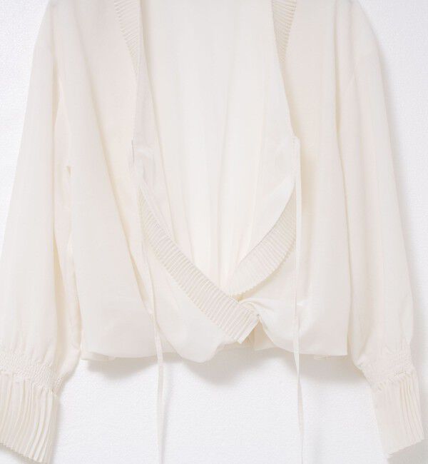 Rie Miller「プリーツカラー2WAYブラウス」|シャツ・ブラウス|