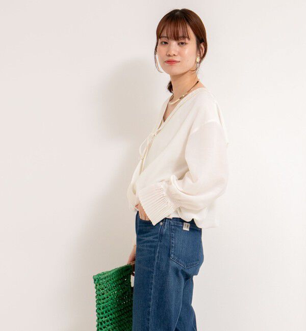 Rie Miller「プリーツカラー2WAYブラウス」|シャツ・ブラウス|