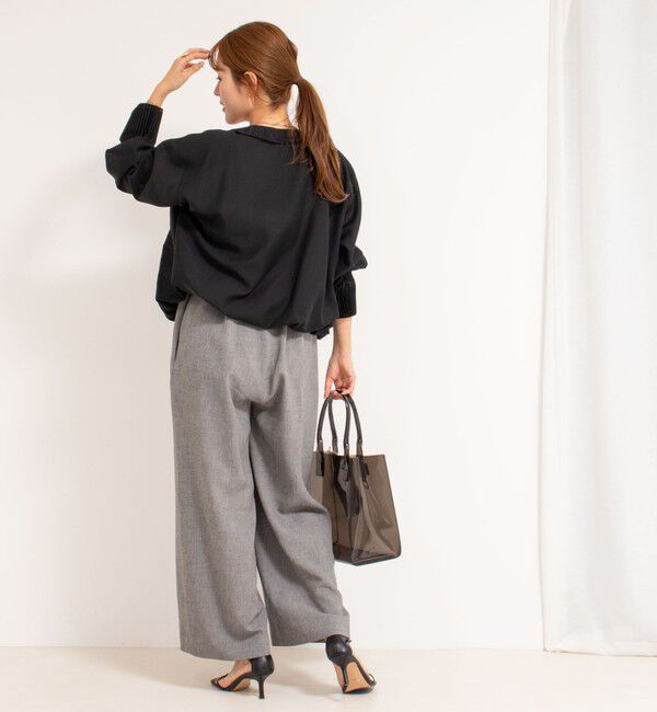 Rie Miller「プリーツカラー2WAYブラウス」|シャツ・ブラウス|