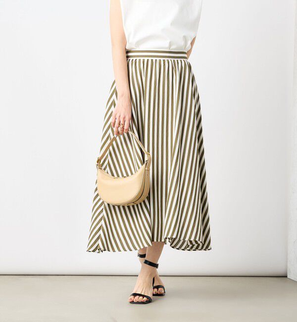 NOLLEY'S「《セットアップ対応》ドビーストライプフレアスカート」|フレア|
