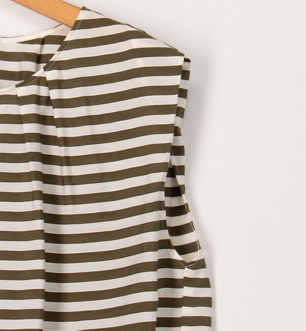 NOLLEY'S「《セットアップ対応》ドビーボーダータックブラウス」|シャツ・ブラウス|