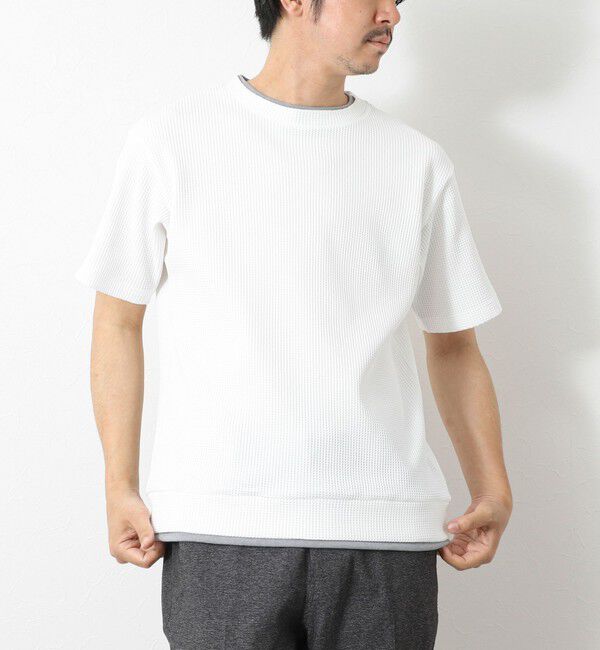 NOLLEY'S goodman「【IRM】《吸水速乾/UVカット》ワッフルフェイクレイヤードTee 25SS」|Tシャツ・カットソー|