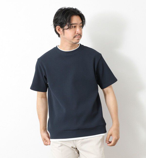 NOLLEY'S goodman「【IRM】《吸水速乾/UVカット》ワッフルフェイクレイヤードTee 25SS」|Tシャツ・カットソー|