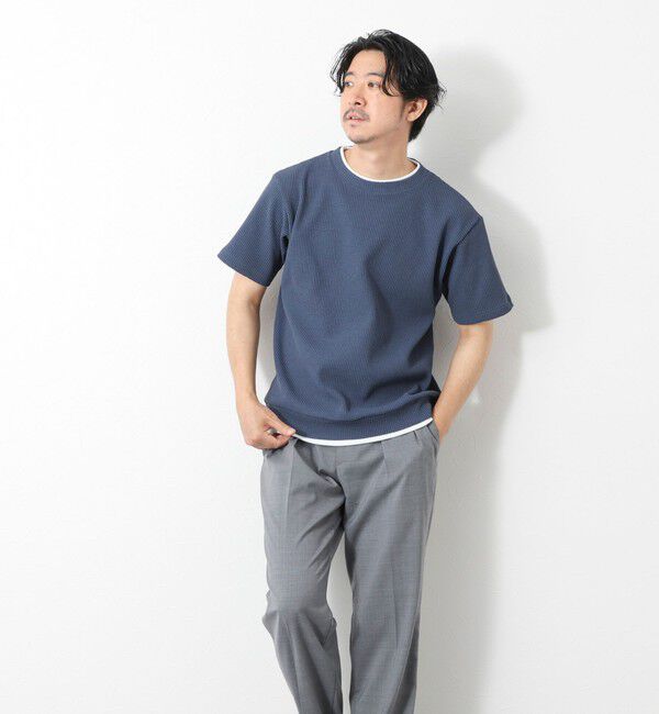 NOLLEY'S goodman「【IRM】《吸水速乾/UVカット》ワッフルフェイクレイヤードTee 25SS」|Tシャツ・カットソー|