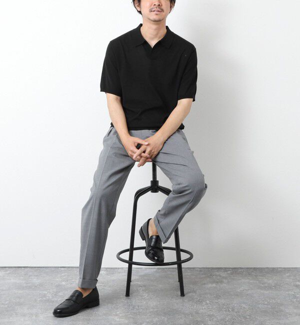 NOLLEY'S goodman「《PIMA COTTON》成型半袖 NSN スキッパーニットポロシャツ 25SS」|ポロシャツ|