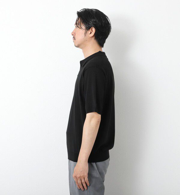 NOLLEY'S goodman「《PIMA COTTON》成型半袖 NSN スキッパーニットポロシャツ 25SS」|ポロシャツ|