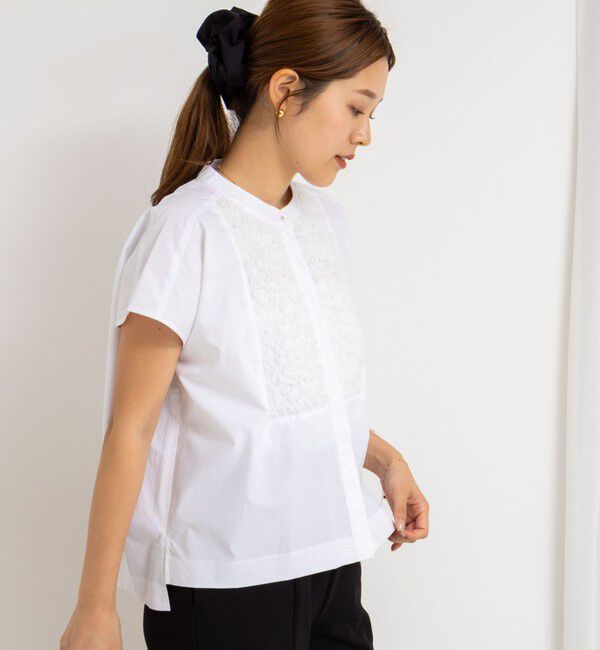 NOLLEY'S「フレンチスリーブフリルブラウス」|シャツ・ブラウス|