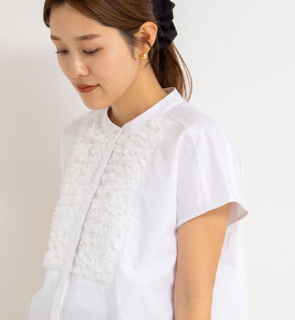 NOLLEY'S「フレンチスリーブフリルブラウス」|シャツ・ブラウス|