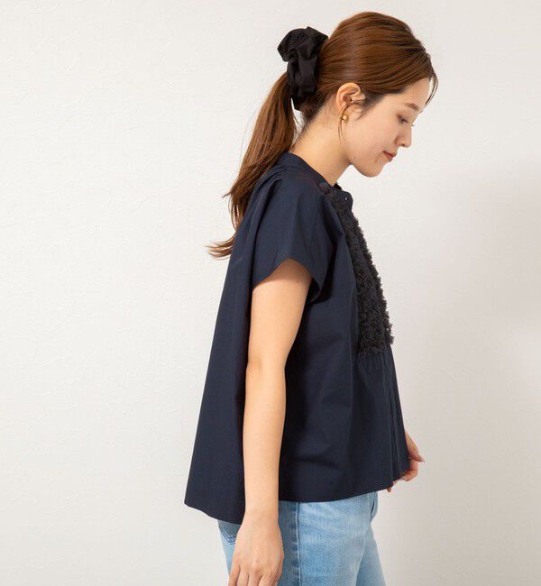 NOLLEY'S「フレンチスリーブフリルブラウス」|シャツ・ブラウス|