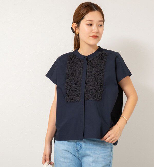 NOLLEY'S「フレンチスリーブフリルブラウス」|シャツ・ブラウス|