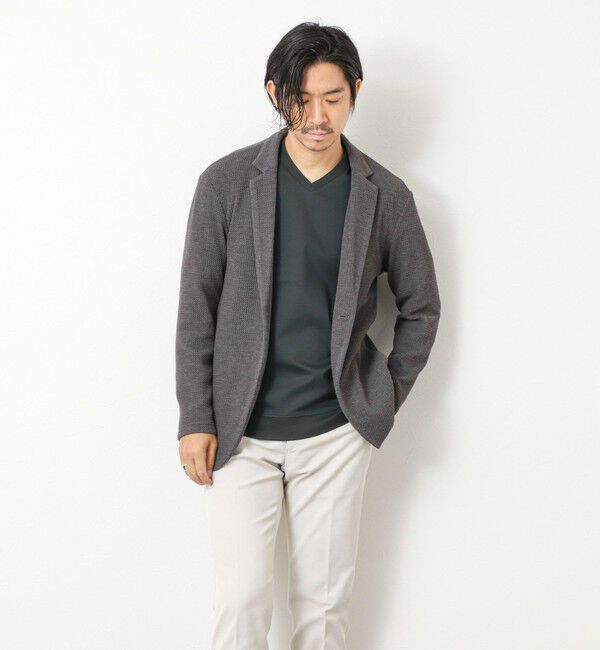 NOLLEY'S goodman「《ビジカジ対応》シルケットスムースドレスL/S V Tシャツ 25AW」|Tシャツ・カットソー|