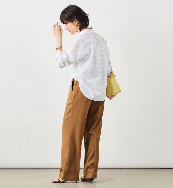 NOLLEY'S「ウォッシャブルハイスペック麻調愛されセミワイドパンツ」|その他|