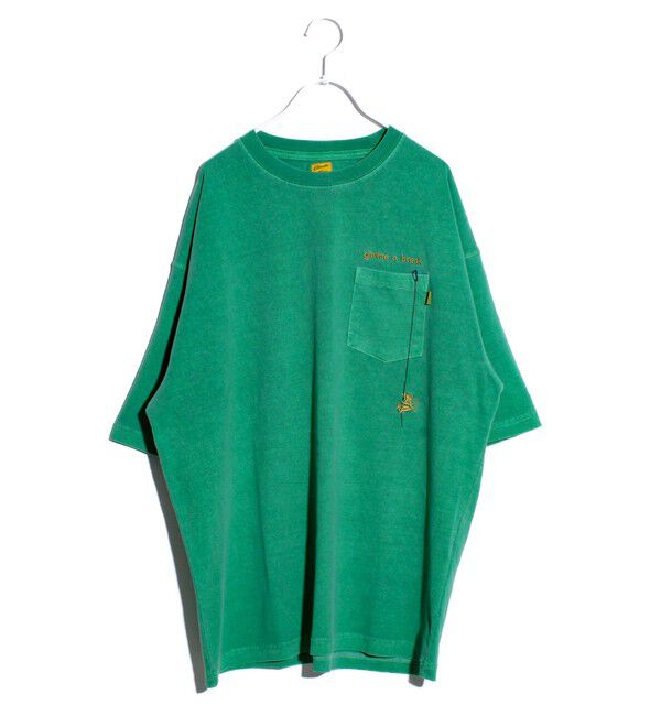 FREDY MAC「【COBMASTER/コブマスター】天竺ピグメント加工 クライマーベアーポケット刺繍Tシャツ」|Tシャツ・カットソー|