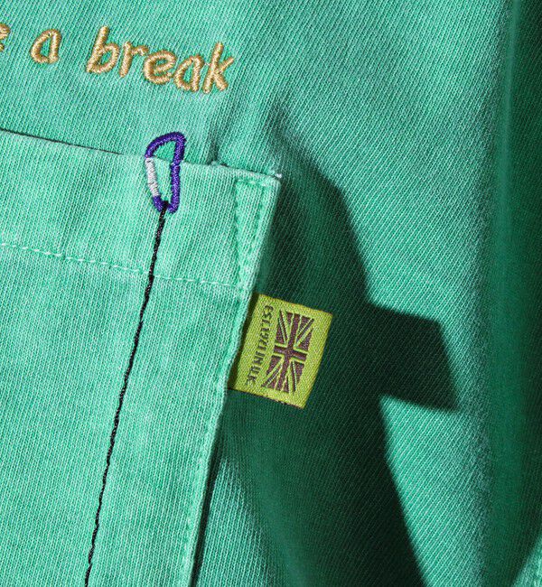 FREDY MAC「【COBMASTER/コブマスター】天竺ピグメント加工 クライマーベアーポケット刺繍Tシャツ」|Tシャツ・カットソー|