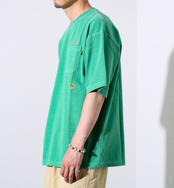 FREDY MAC「【COBMASTER/コブマスター】天竺ピグメント加工 クライマーベアーポケット刺繍Tシャツ」|Tシャツ・カットソー|