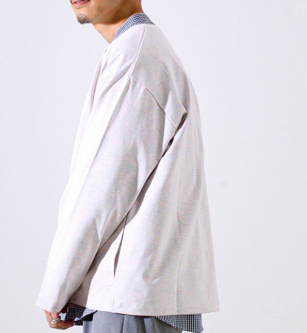 GLOSTER「【春の人気作が復刻】【裏グラデーションシリーズ】天竺クルーカーディガン」|カーディガン|