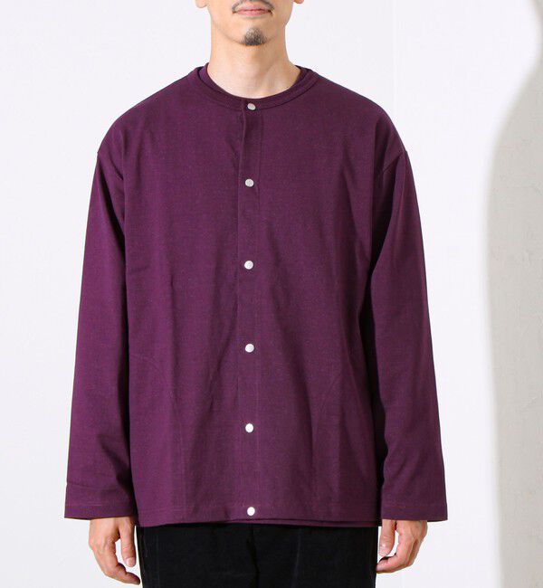 GLOSTER「【春の人気作が復刻】【裏グラデーションシリーズ】天竺クルーカーディガン」|カーディガン|